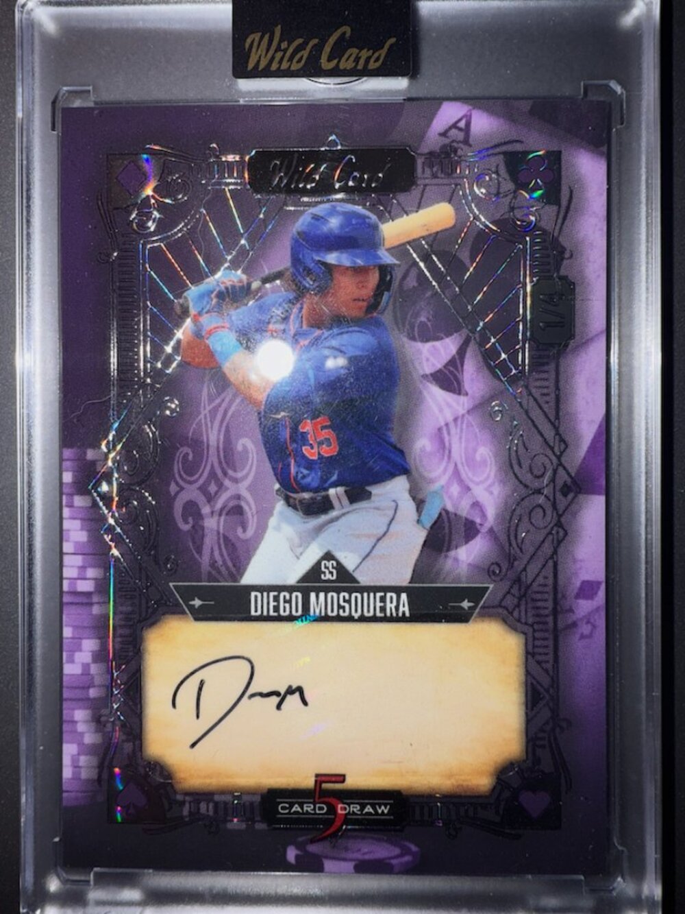 Diego Mosquera Auto | 2024 Wild Card 5 Card Draw | 1/4 5CDV-DMA